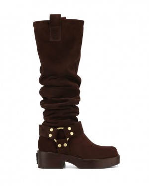 Brown Naked Wolfe Crook Women's Boots NZ | X2A-0368